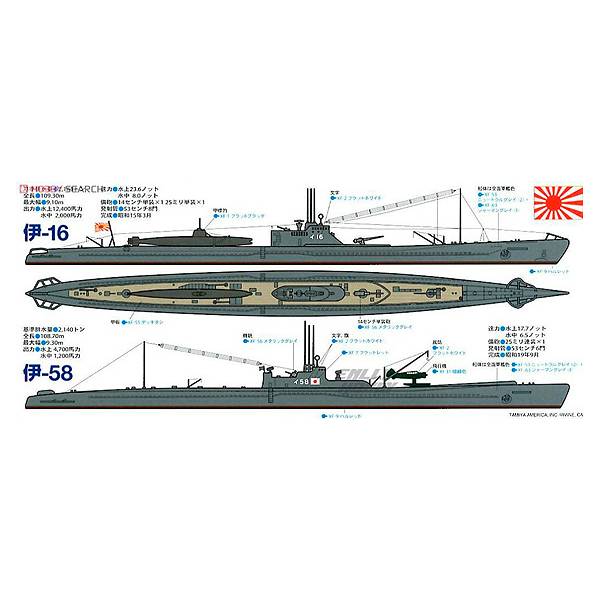 Japanese Submarines I-16 & I-58