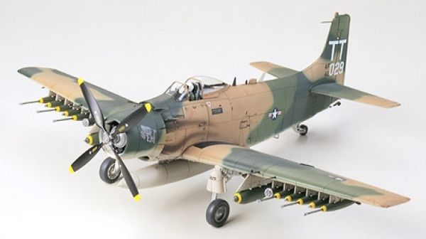 Painted A 1J Skyraider A 1J scale model