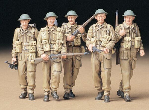 Painted British soldiers