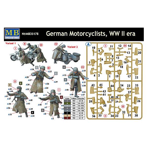 Detalle motociclista alemana