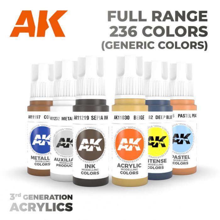 Acrylic paint AK Interactive 3rd generation