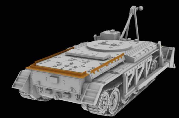 72110 centaur dozer tank trasera