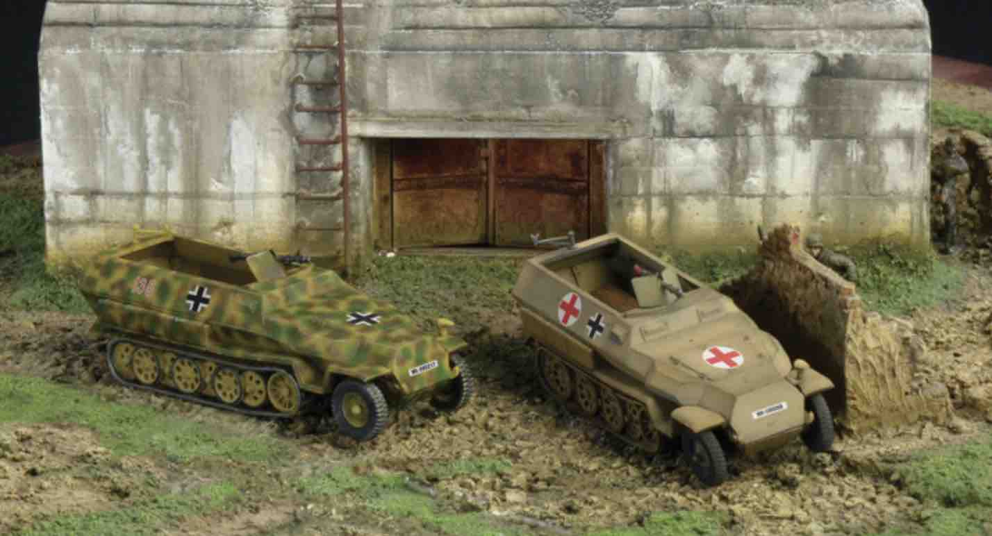 7516 sdkfz 251 ausf c diorama