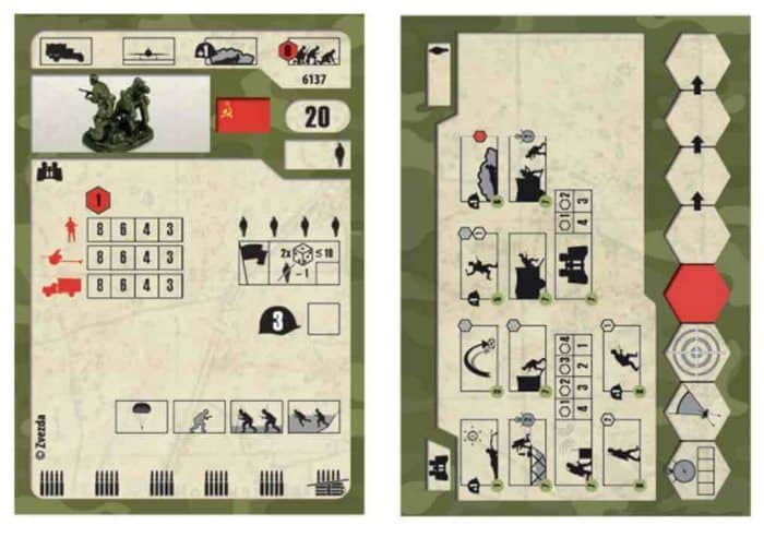 6137 equipo de reconocimiento soviético cards