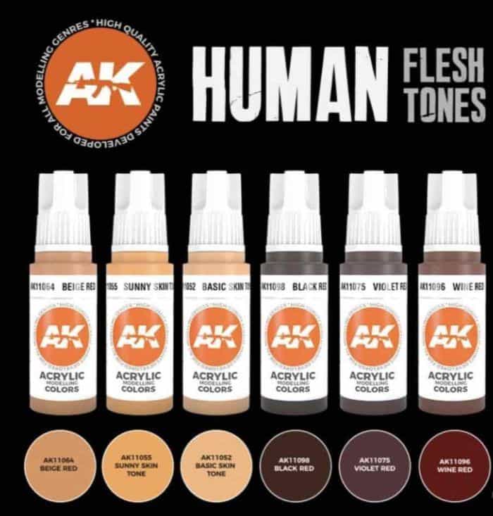 11603 human skin colors paints
