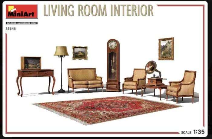 35646 living room interior drawing