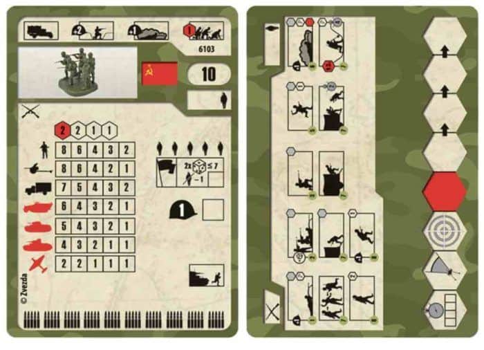 6103 infanteria soviética 41-43 tarjetas