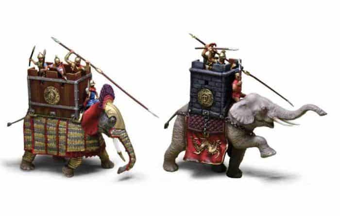 8011 elefantes de guerra s.i-iii pintado