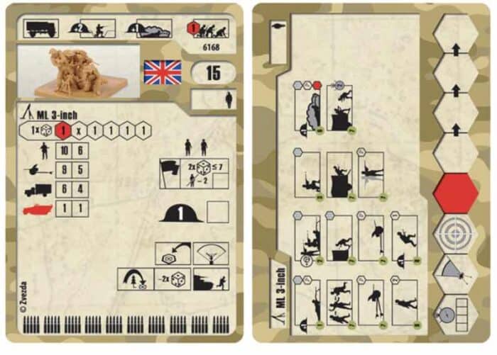 6168 mortero británico cards