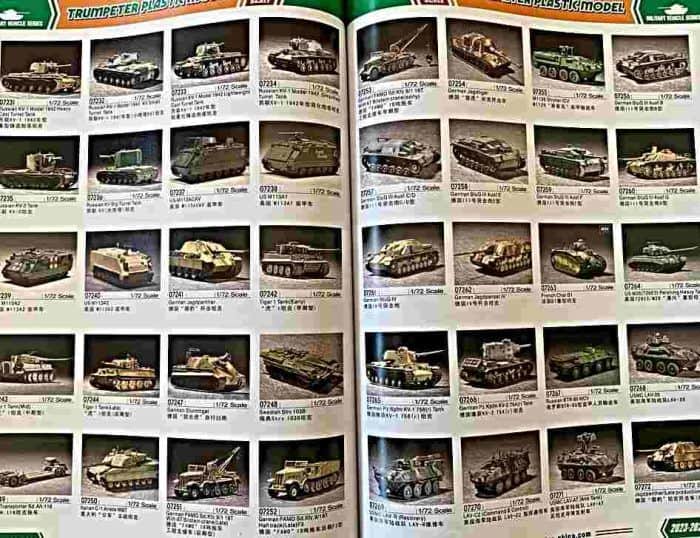 catálogo trumpeter tanques