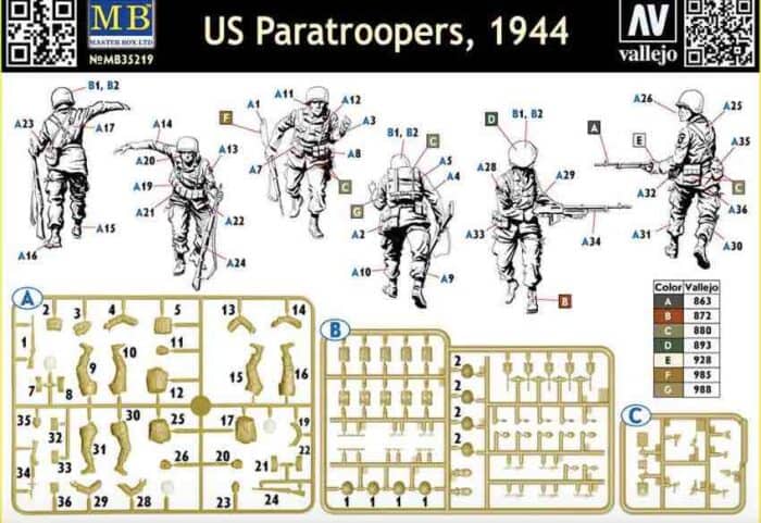 35219 paratroopers USA reverse side