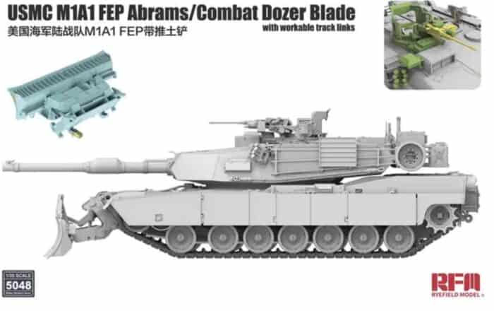 5048 M1 Abrams con hoja de bulldozer caja