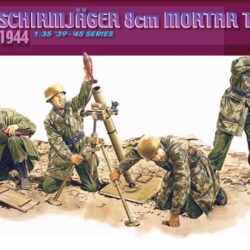 6215 german paracidists with boxart mortar