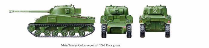 32532 Sherman firefly 1:48 esquemas